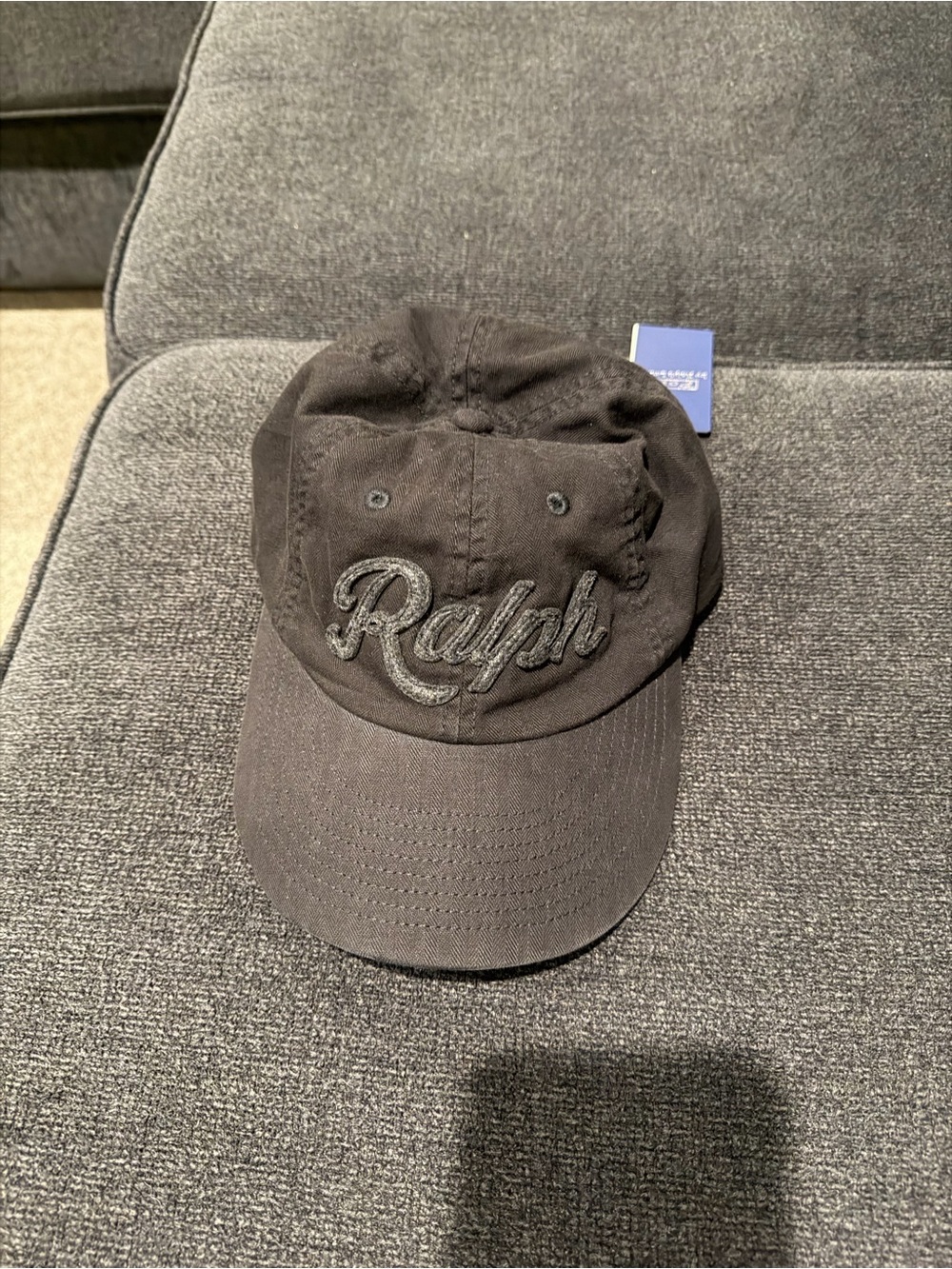 Polo by Ralph Lauren Black Embroidered 'Ralph' Cap